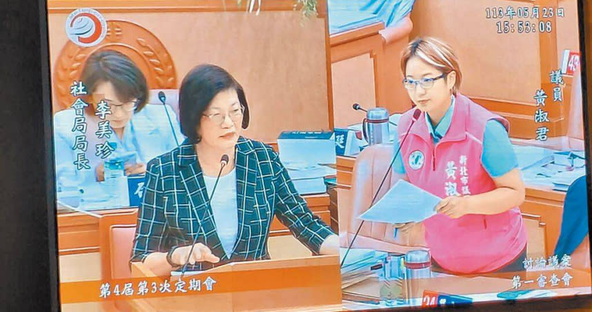 新北市2023年有500多件性騷擾案，成案率約7成，民進黨新北市議員黃淑君（右）要求強化被害人轉介服務。（圖／中國時報陳慰慈攝）