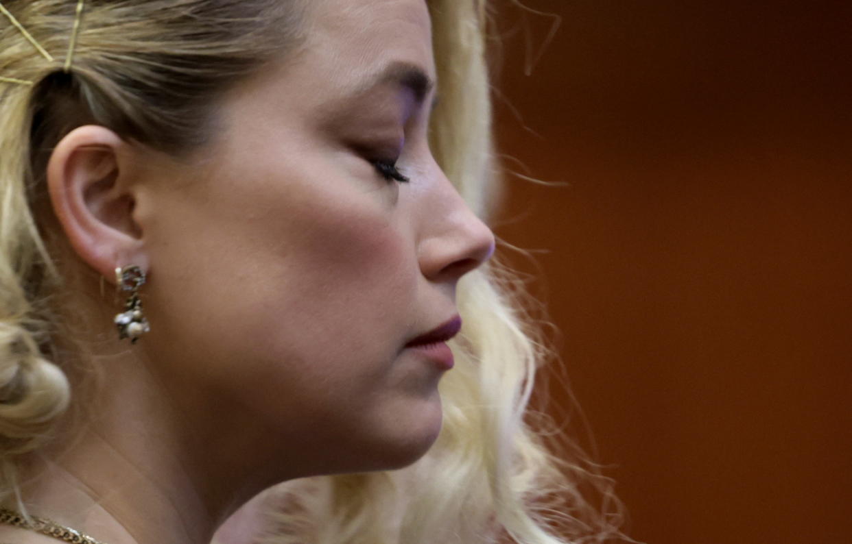 Amber Heard ist die große Verliererin im Verleumdungsprozess gegen Johnny Depp (Bild: REUTERS/Evelyn Hockstein/Pool)