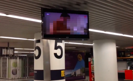 Airport - Tourists Shocked As Airline Plays Porn Movie On TV Screens While They  Collect Luggage