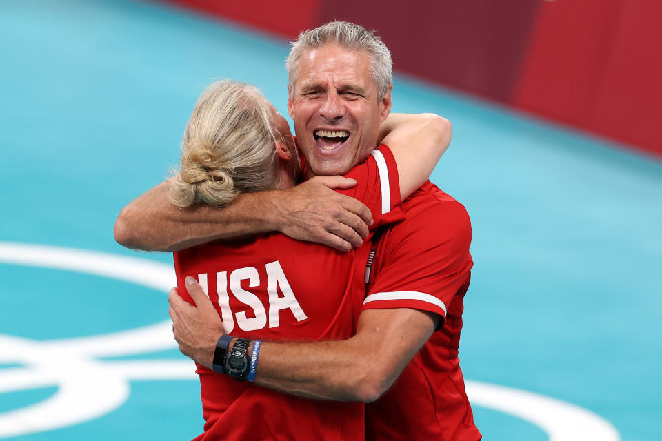 Head coach Karch Kiraly helped lead USA women's volleyball to the top of the Olympic podium at long last. (Photo by Phil Walter/Getty Images)