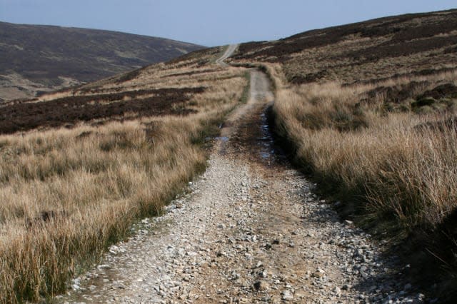 Hornby Road or Salters Way, an Old Roman Road Crossing Croasdale Fell, Forest Of Bowland, Lancashire, UK