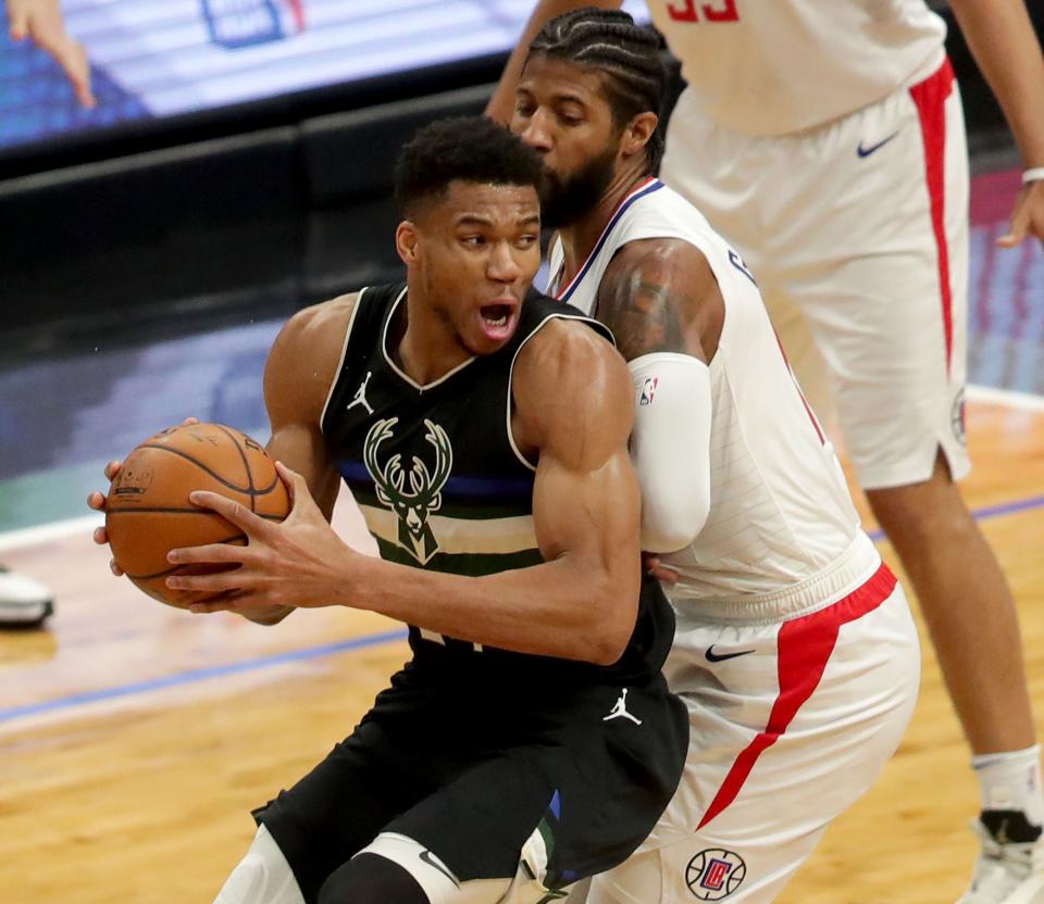 Paul George praised Giannis Antetokounmpo's comment on failure in sports.