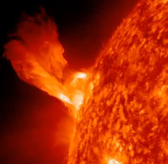 Spectacular solar storms