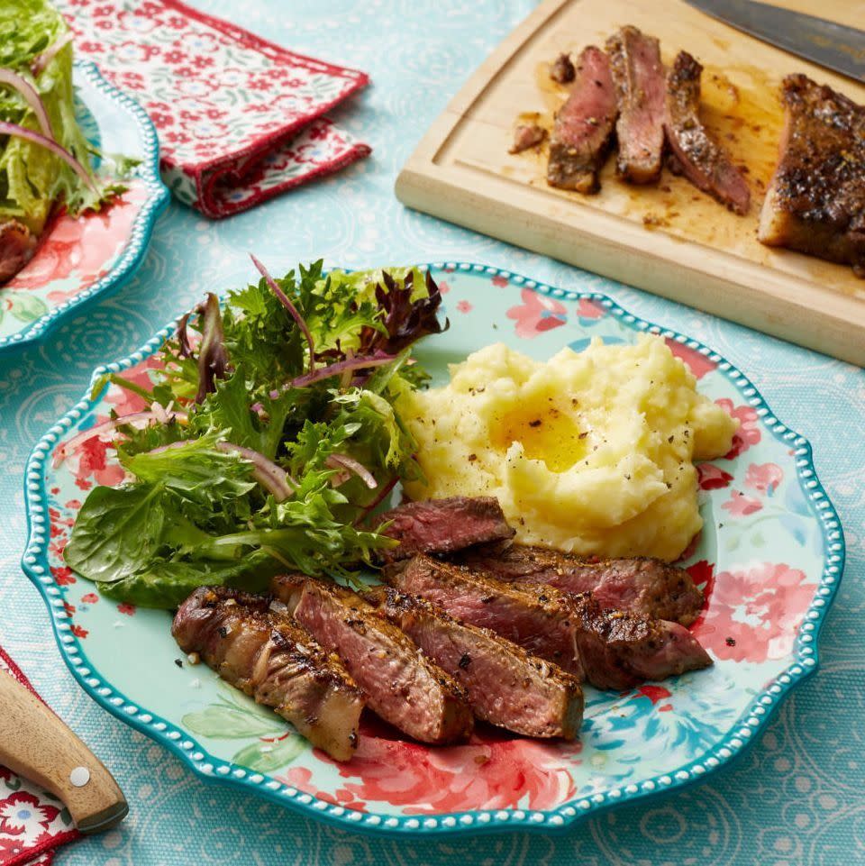 mothers day dinner ideas pan fried ribeye steak