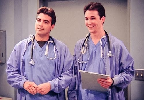 George Clooney had already made a name for himself on TV when he appeared on a Season 1 episode of Friends with his ER co-star Noah Wyle.