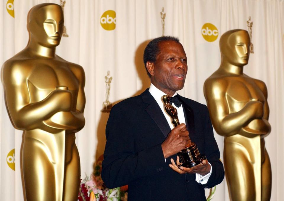 The Bahamian-American actor, the first black man to win the Oscar for best actor, died at the age of 94 surrounded by his family (Myung Jung Kim/ PA) (PA Archive)