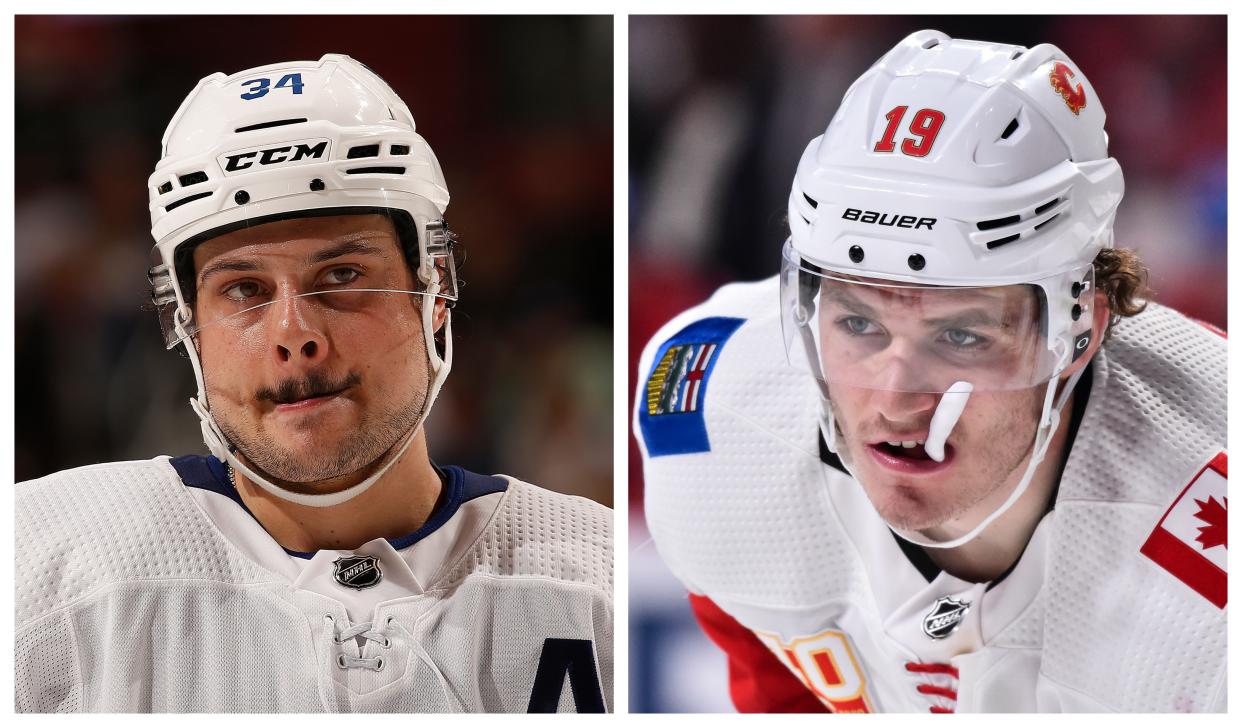 Auston Matthews is above the post-whistle scrums. (NHL/Getty Images)