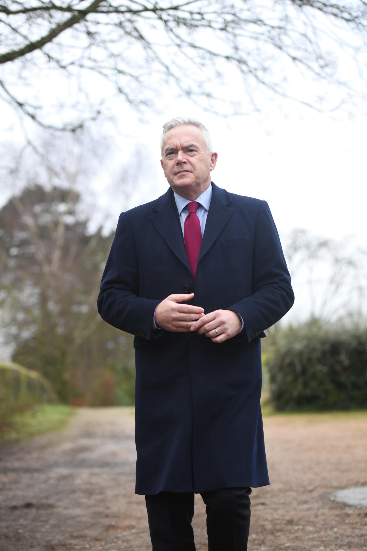 Presenter and newsreader Huw Edwards arrives for his guest appearance at Sandringham Women&#39;s Institute (WI) meeting at West Newton Village Hall, Norfolk, which is also due to be attended by Queen Elizabeth II. PA Photo. Picture date: Thursday January 23, 2020. Photo credit should read: Joe Giddens/PA Wire