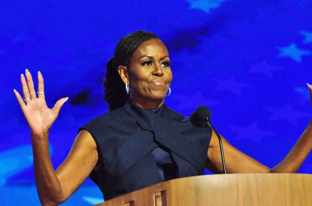 In her Tuesday night remarks, Michelle Obama asked of Donald Trump, 