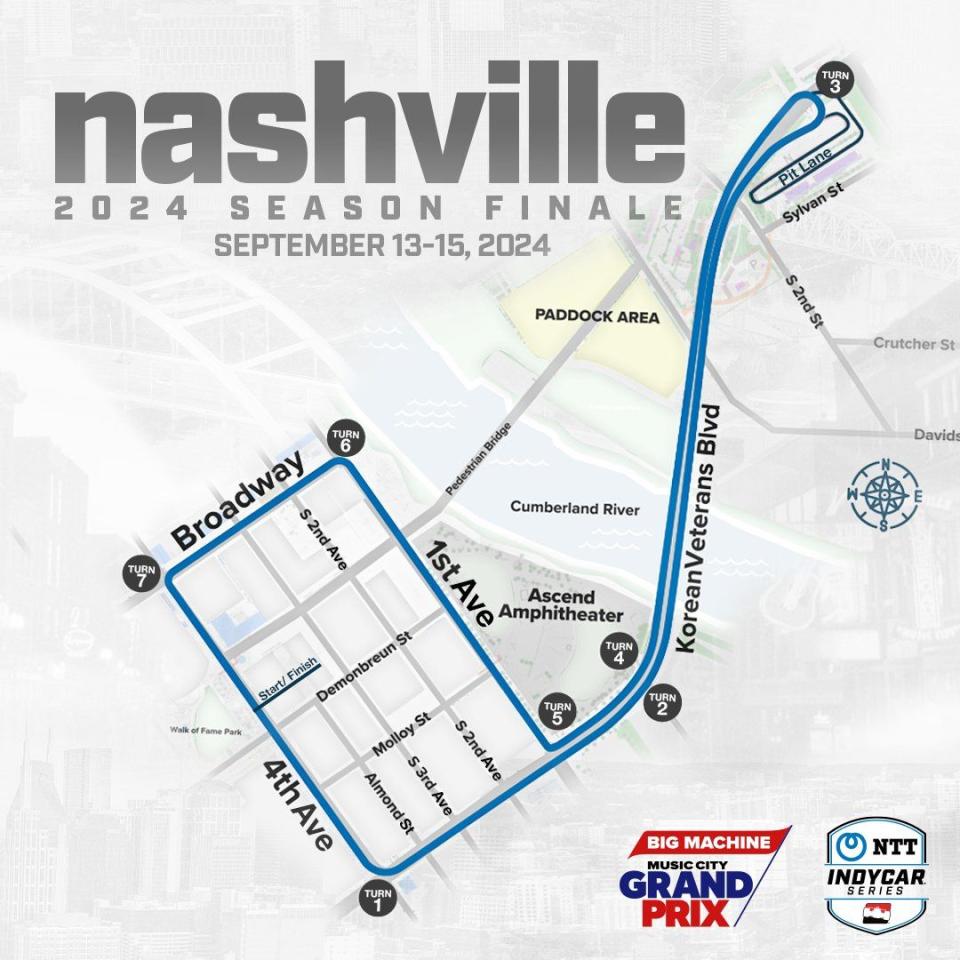 Nashville Street Race Will Be the 2025 IndyCar Season Finale