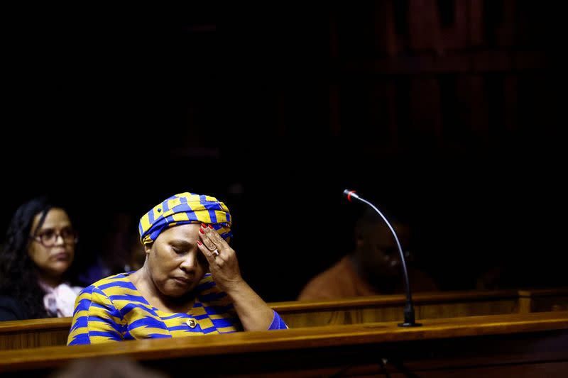 Former South African National Assembly Speaker Nosiviwe Mapisa-Nqakula appears in court on corruption charges, in Pretoria