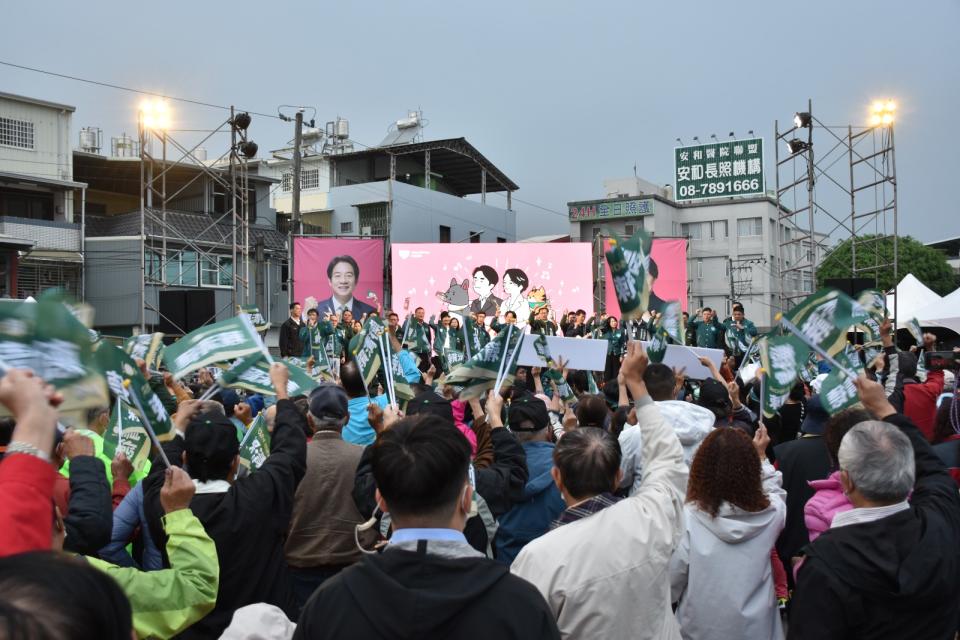 民進黨環島拼圖屏東場。歐芯萌攝