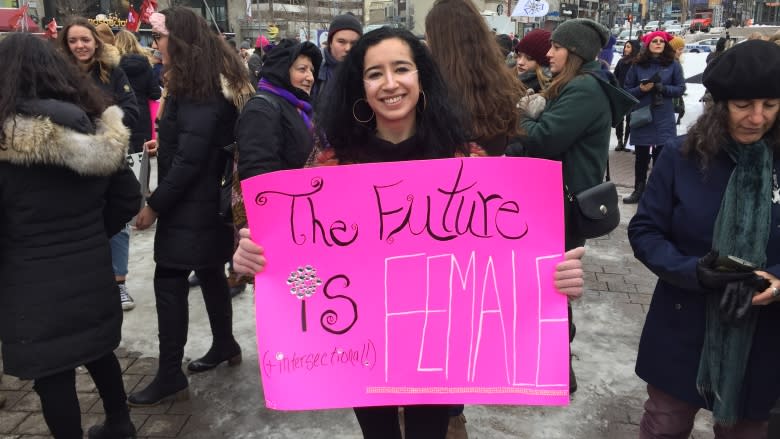 Montreal women's rally demands feminism be inclusive