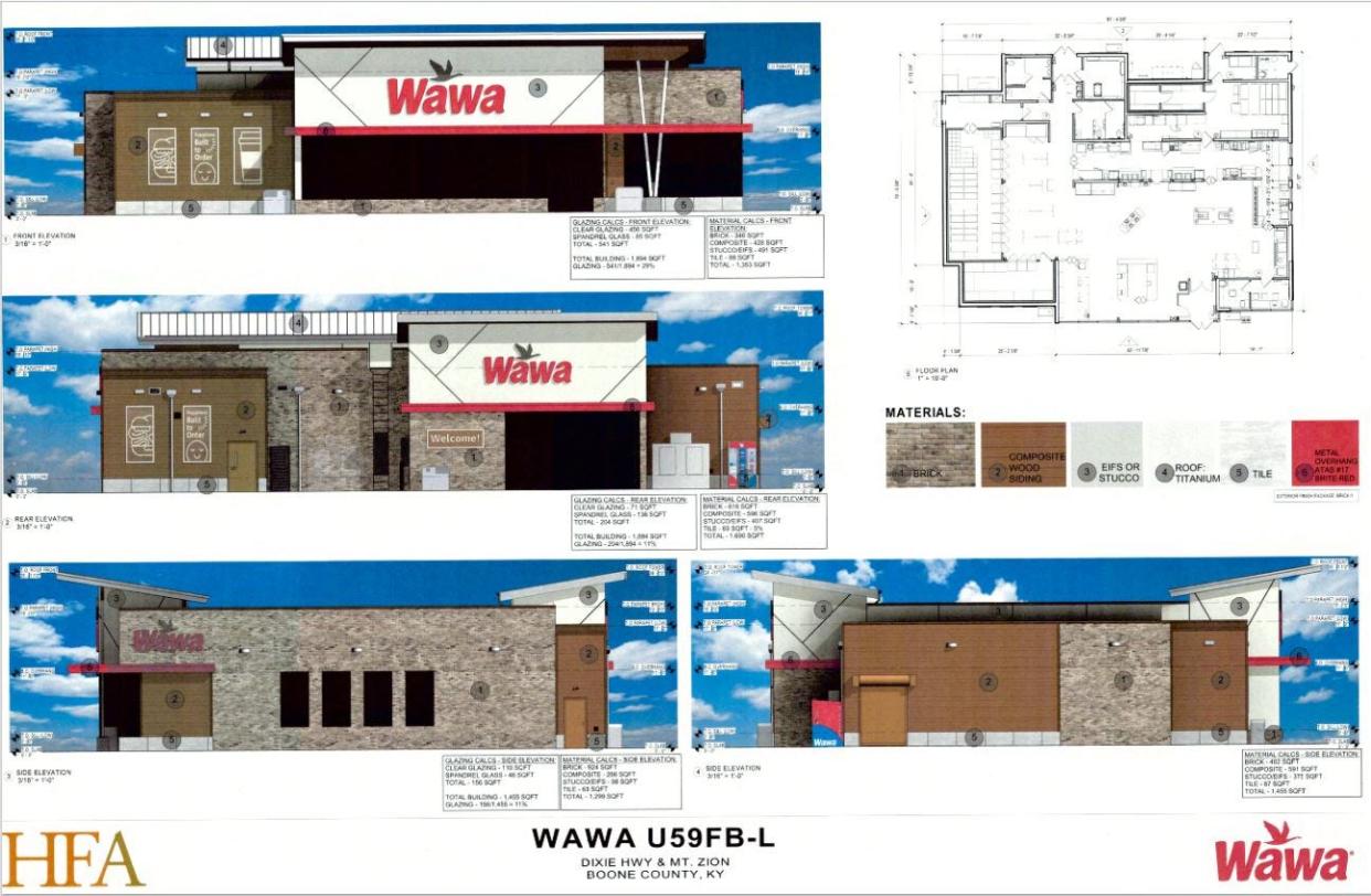 One of two Wawas proposed in Northern Kentucky could be built on Mount Zion Road and Dixie Highway in unincorporated Boone County.