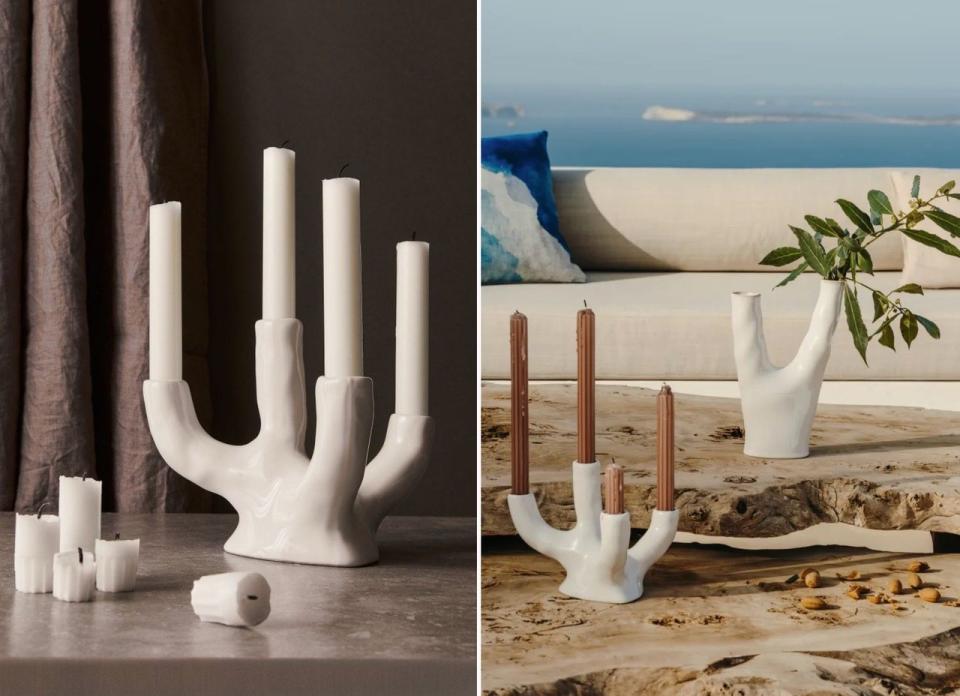 H&M's Stoneware Candlestick