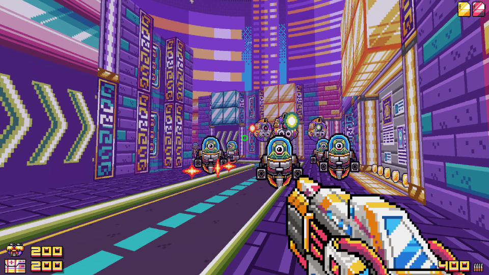 Mala Petaka, colorful retro FPS