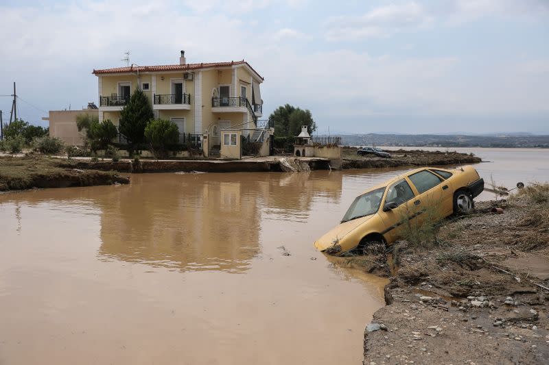 Flash floods on the island of Evia