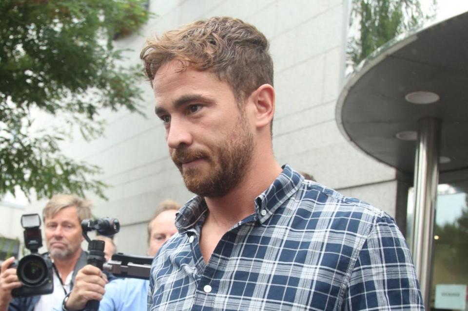 England rugby player Danny Cipriani leaves Jersey Magistrates' Court in Saint Helier (PA)