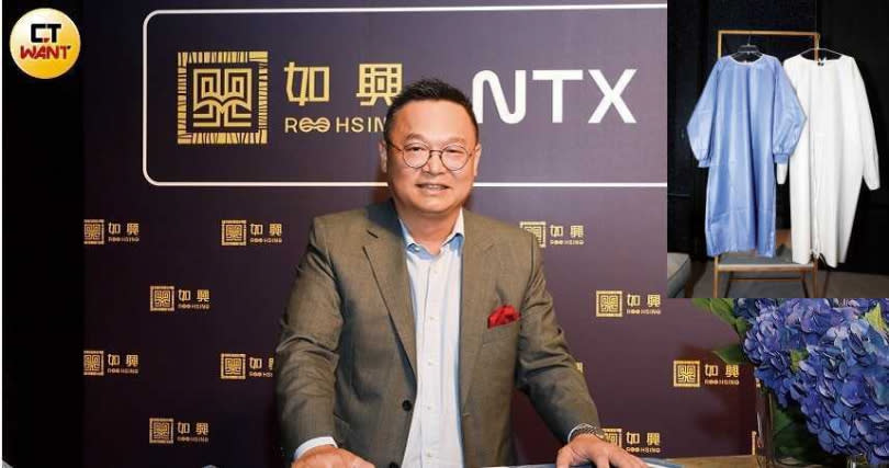 如興董事長陳仕修2020年宣布與NTX集團跨界合作，引進新生產技術，切入無水染印技術生產牛仔褲。（攝影／王永泰）
