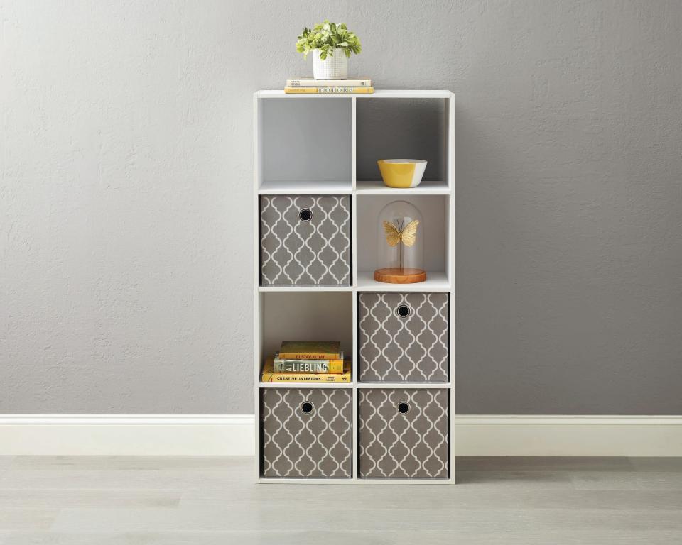 white 8-cube organizer