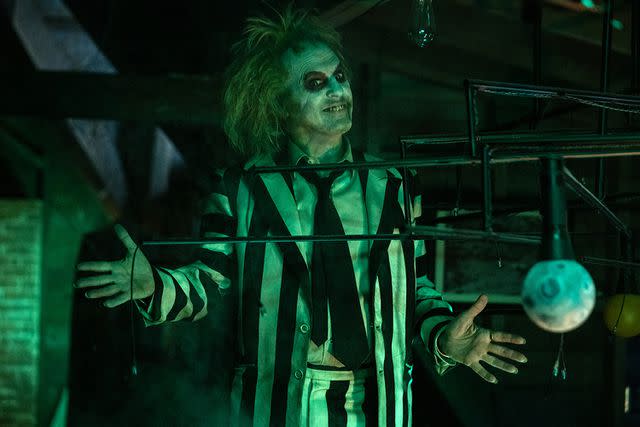 <p>Parisa Taghizadeh</p> Michael Keaton in 'Beetlejuice Beetlejuice'