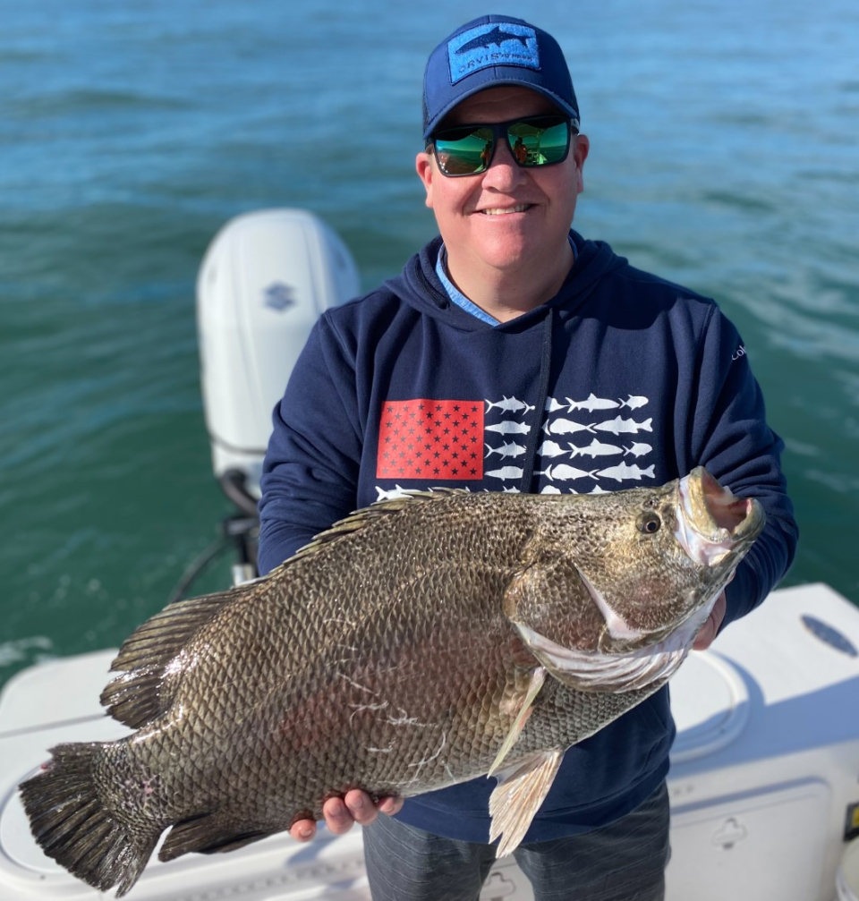 Wayne Schense caught this tripletail, nearly 15 pounds, aboard Capt. Jeff Patterson's Pole Dancer near Ponce Inlet.