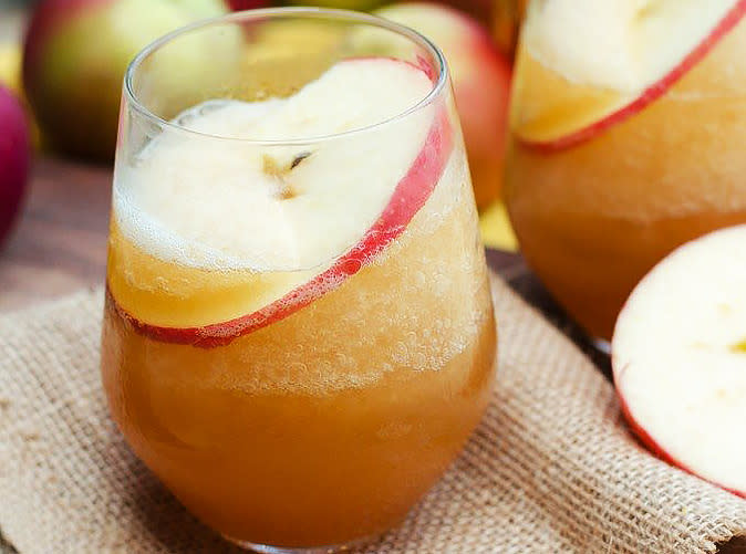 Wine and Hard Cider Swirled Slushies