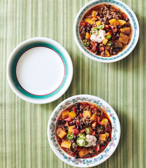 Pumpkin, Beef, and Black Bean Chili