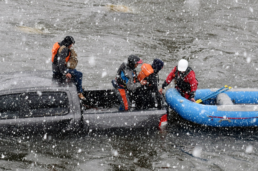 CPW helps rescue two men from truck in Arkansas River