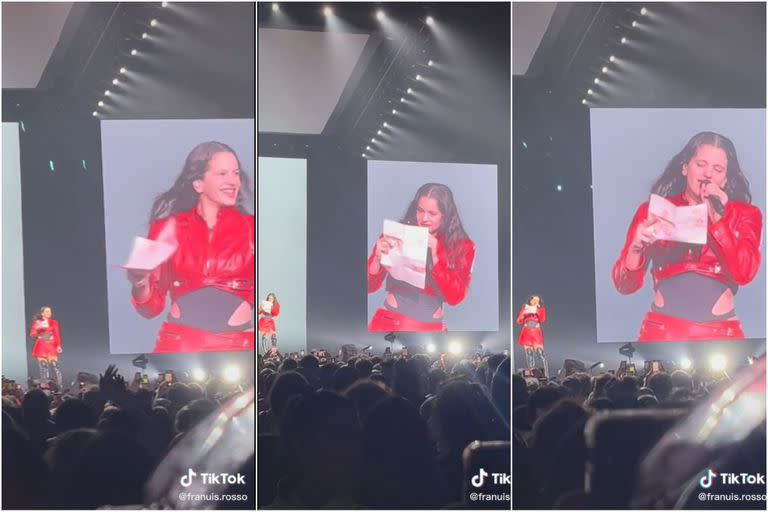 Rosalía y una versión del abecedario que generó quejas entre los fans (Foto: Captura de video)