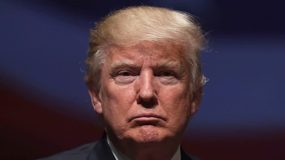 Donald Trump. Not happy. (Getty)