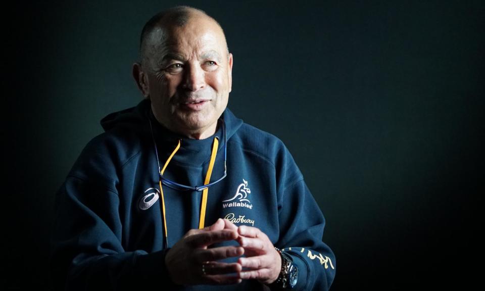 <span>Eddie Jones features heavily in the new Wallabies documentary that airs on Stan in Australia this week.</span><span>Photograph: Stan</span>