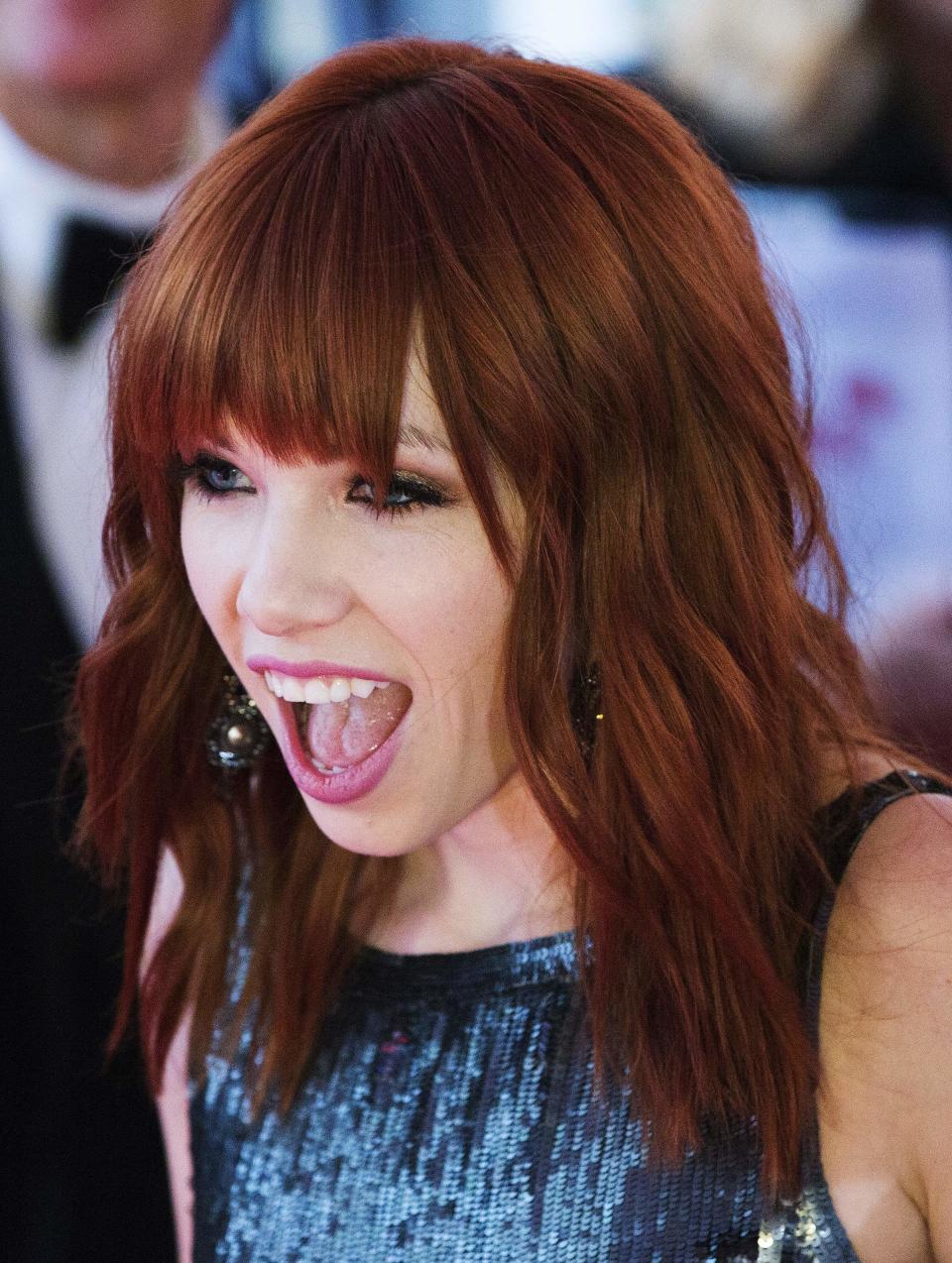 Allan Slaight Award recipient, singer Carly Rae Jepsen, arrives during Canada's Walk of Fame induction ceremonies in Toronto, September 21, 2013. REUTERS/Mark Blinch (CANADA - Tags: ENTERTAINMENT HEADSHOT PROFILE)