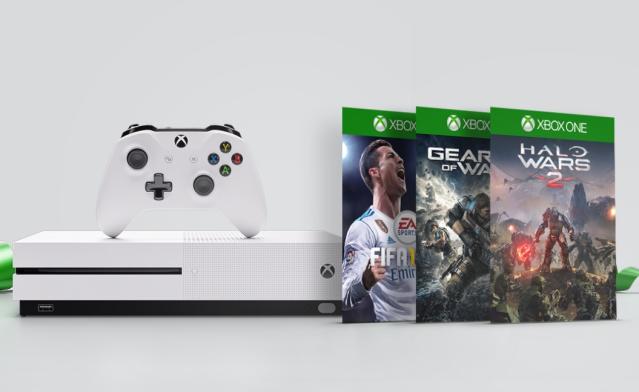 Xbox One S 1TB With Gears of War 4 and Halo 5 Games Consoles