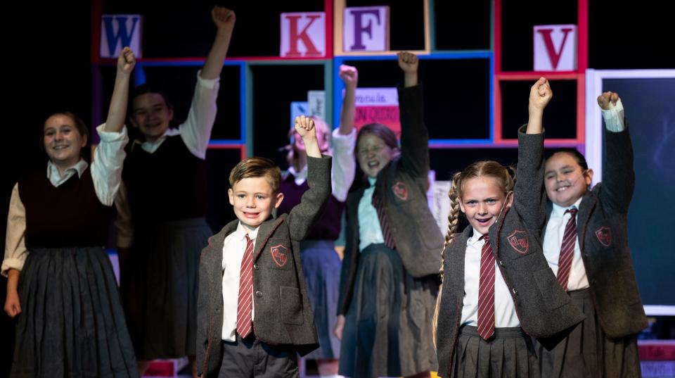 Cast members rehearse Monday, June 26, 2023 for Encore Theatre's production of Matilda the Musical.