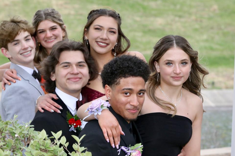 Hononegah High School held its prom Saturday, April 20, 2024. Students posed for photos throughout the Rockford area before heading to the dance at the Tebala Event Center in Rockford.