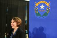 Democratic 2020 U.S. presidential candidate Senator Amy Klobuchar attends a campaign event one day before the Nevada Caucus in Reno