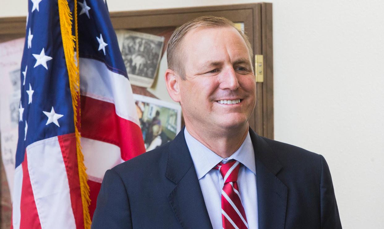 Democrats are taking aim at the image Rep. Jeff Denham has cultivated in the farm-heavy Central Valley. (Photo: Modesto Bee/Getty Images)