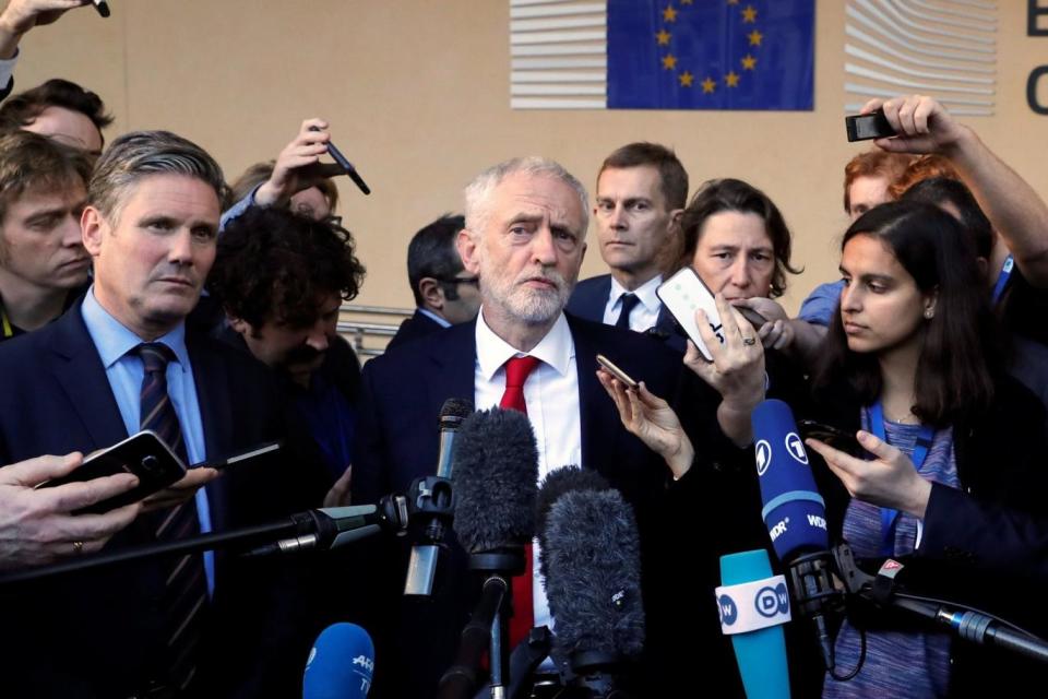 Labour leader Jeremy Corbyn last week said Labour could not stop Brexit (Reuters )