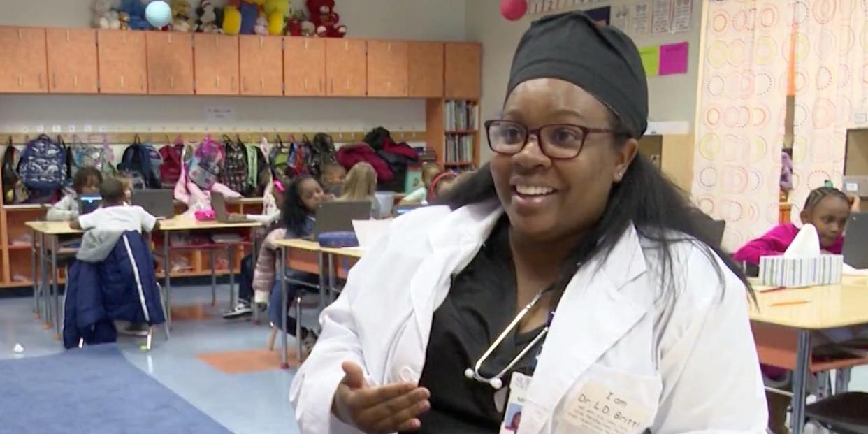 Latoya McGriff is a first-grade teacher at Creekside Elementary School in Suffolk, Virginia.