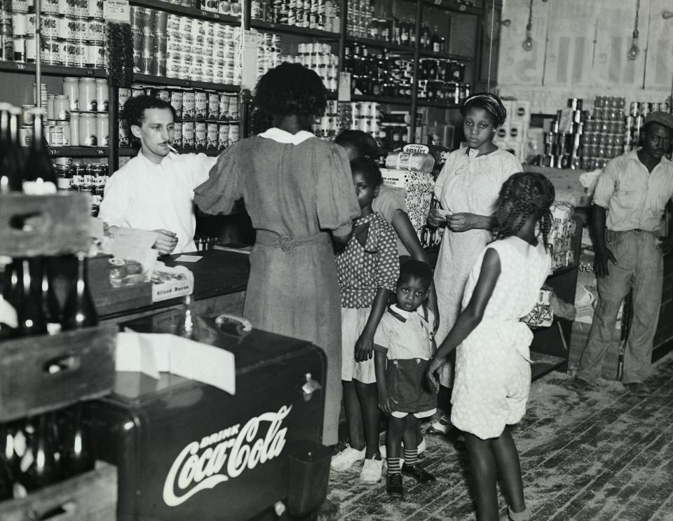 People in Harlem during the Harlem Renaissance.