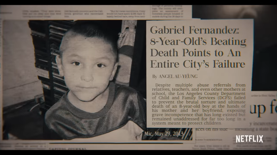 Screenshot from "The Trials of Gabriel Fernandez"