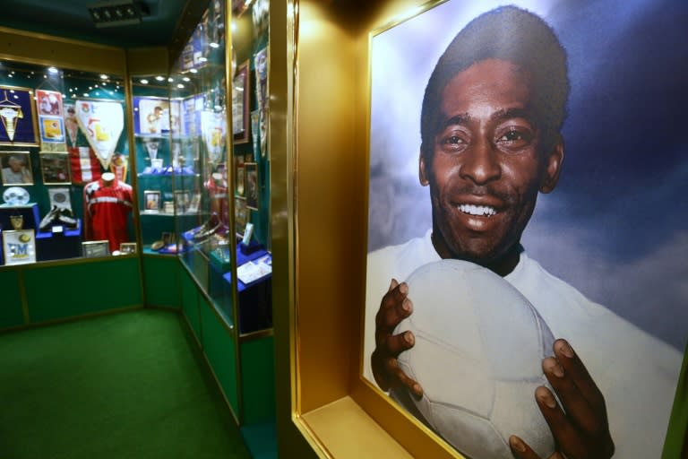 The world's first shrine to the football legend Pele in Ukraine has miraculously survived nearly two years of war