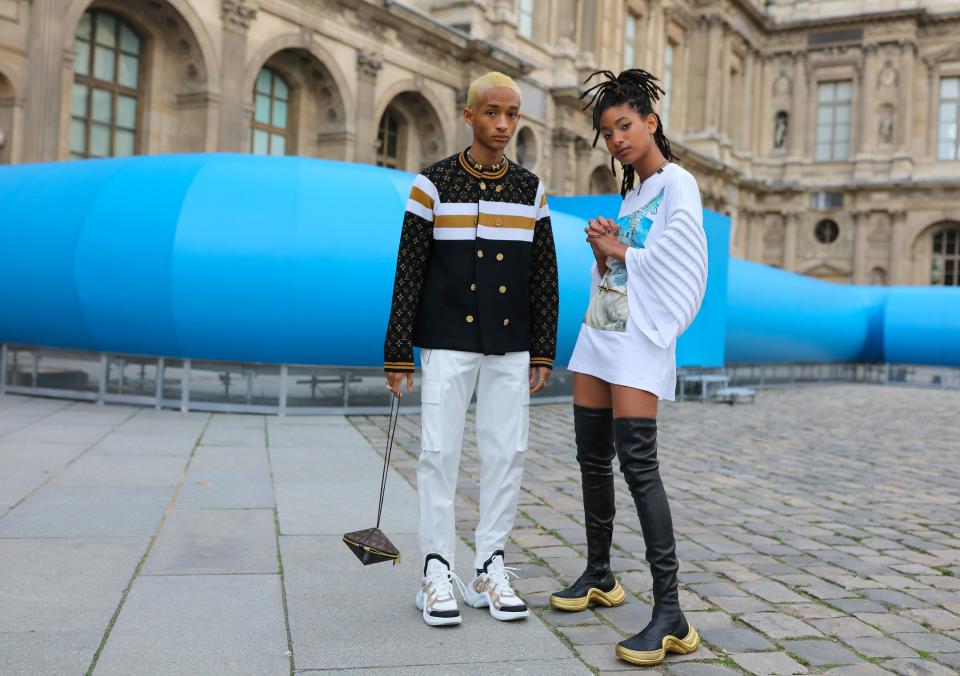 Jaden and Willow Smith, both in Louis Vuitton