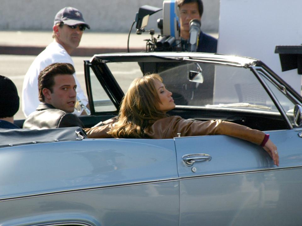 ben affleck jennifer lopez gigli set december 19 2001