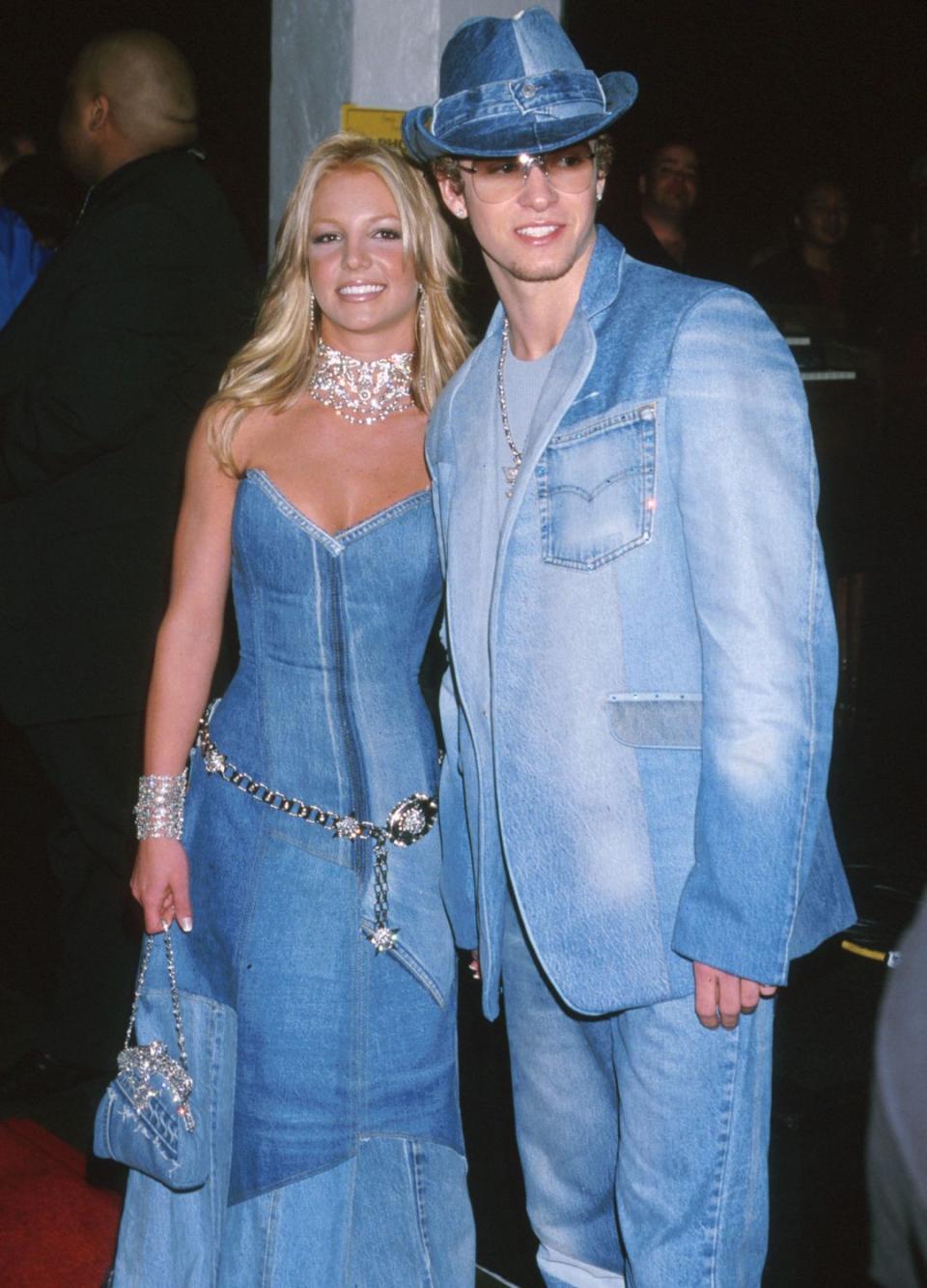 <p> For the 2001 American Music Awards, the then-couple of the time Britney Spears and Justin Timberlake rocked up in matching denim ensembles. Styled by Steven Gerstein, the two pop stars will forever be remembered as the king and queen of the Canadian Tuxedo. </p>