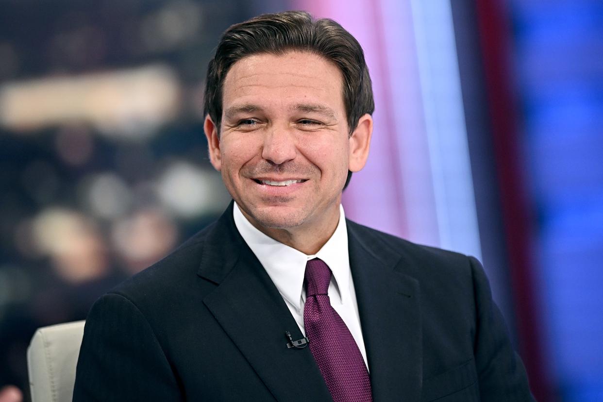 Florida Governor Ron DeSantis attends a live taping of Hannity at Fox News Channel Studios on September 13, 2023 in New York City. DeSantis unveiled his energy policy platform on Wednesday during an event in Texas. The plan emphasizes the development of new fossil fuel resources.