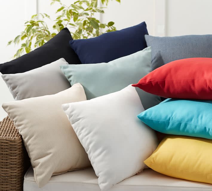 Sunbrella Solid Indoor/Outdoor Pillows