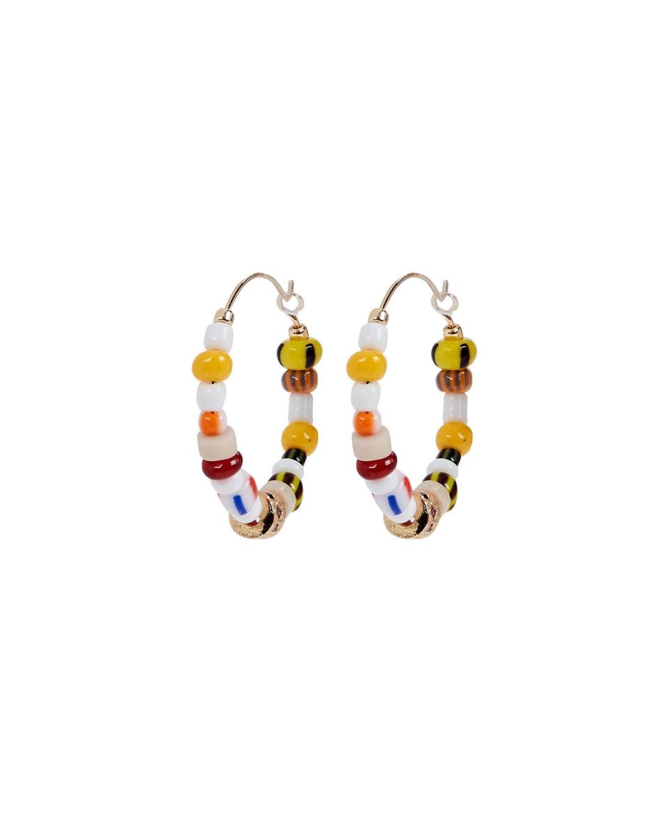 Sunny Alaia Beaded Hoop Earrings