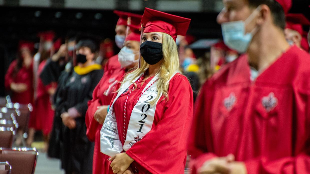 The University of Louisiana at Lafayette held its 168th Commencement Ceremony in the Cajundome Friday, August 6, 2021.